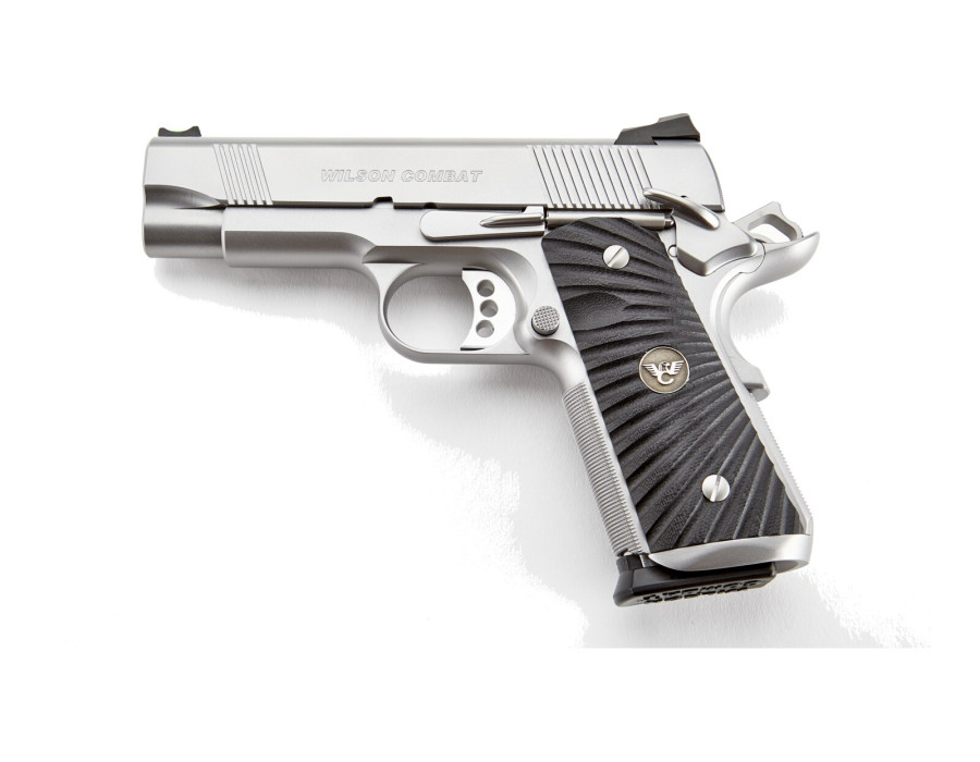 Wilson Combat CQB Elite Compact 4″, nerez, obojstranná poistka, kal. 9×19 mm Wilson Combat CQB Elite Compact 4″, nerez, obojstranná poistka, kal. 9×19 mm